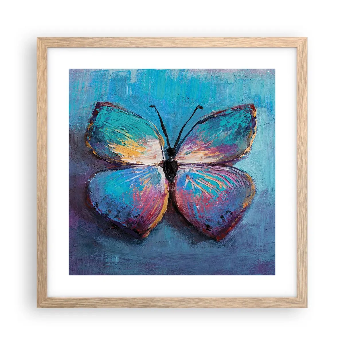 Een poster in een licht eiken lijst - In al zijn glorie - 40x40 cm