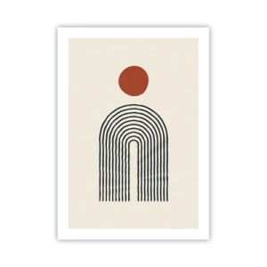 Poster - Magnetisme van vormen en kleuren - 50x70 cm
