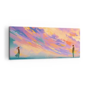 Schilderen op canvas - Aantrekkingskracht - 100x40 cm