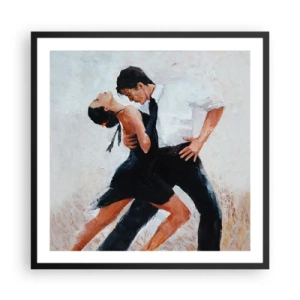 Poster in een zwarte lijst - Tango van mijn dromen - 60x60 cm