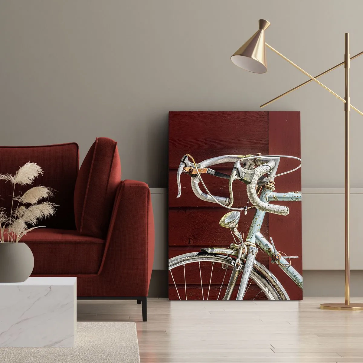 Schilderen op canvas - Gecreëerd om te winnen - 45x80 cm