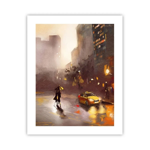 Poster - In de lichten van New York - 40x50 cm