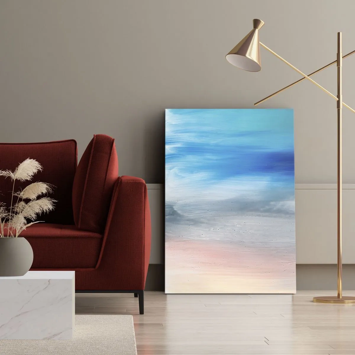 Schilderen op canvas - Elementen: lucht - 50x70 cm