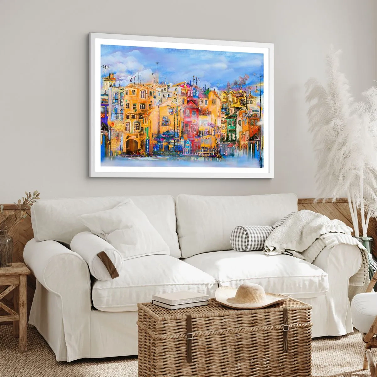 Poster in een witte lijst - Wij zijn samen - 40x30 cm