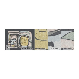 Fotobehang Monster Premium Canvas - Abstractie in de precolumbiaanse geest - Abstractie, Boho, Op leeftijd - 100x30 cm