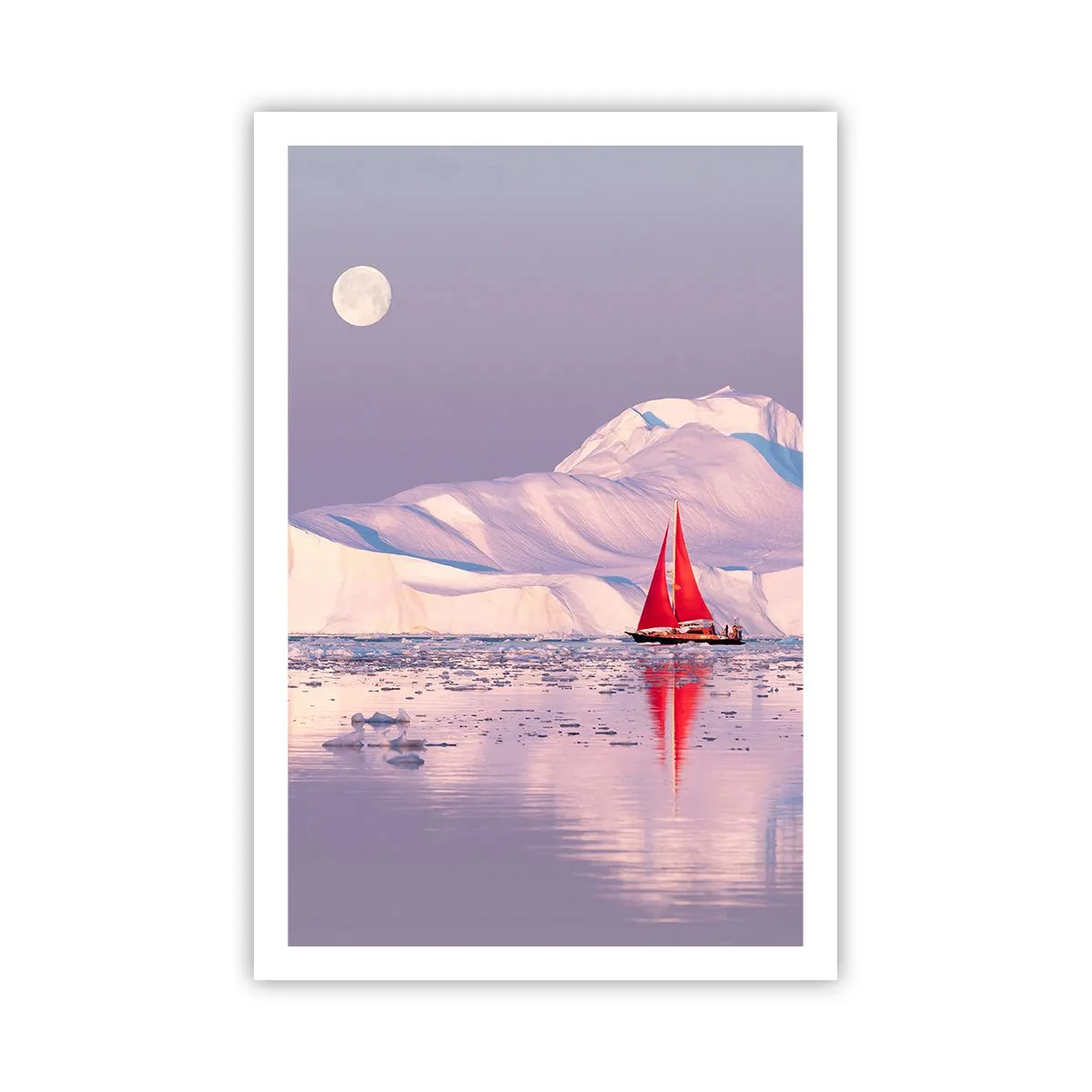 Poster - De hitte van het zeil, de kilte van het ijs - 61x91 cm