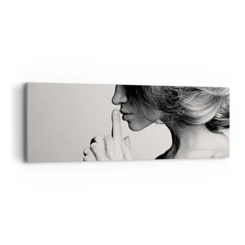 Schilderen op canvas - Luisteren naar zichzelf - 90x30 cm