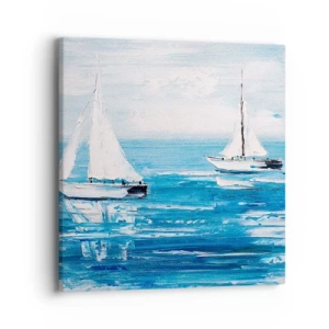 Schilderen op canvas - Met een vriend aan mijn zijde - 40x40 cm