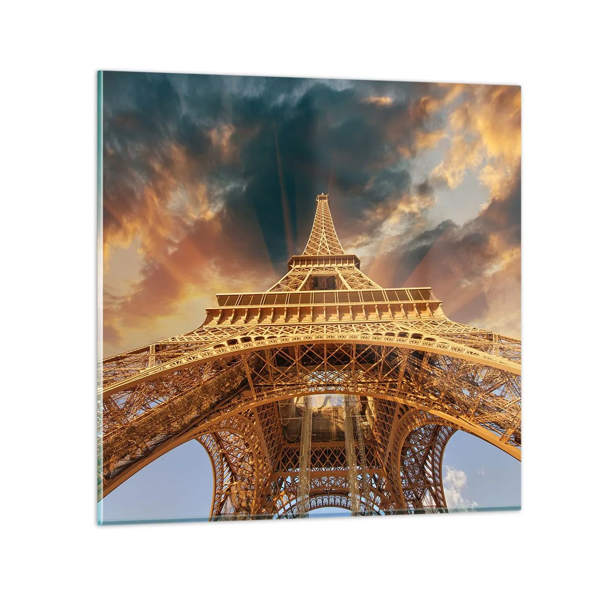 Schilderen op glas - Hoe de mensheid de hemel bereikte - 50x50 cm