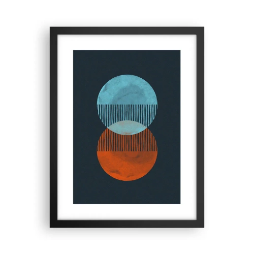 Poster in een zwarte lijst - Astronomische fantasie - 30x40 cm