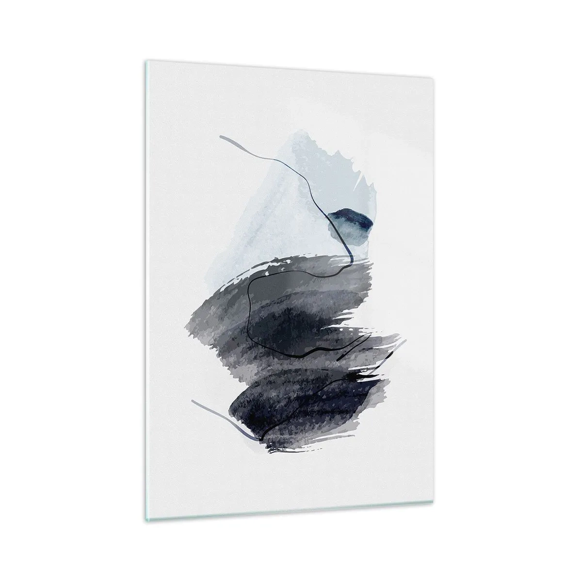 Schilderen op glas - Intensiteit en beweging - 50x70 cm