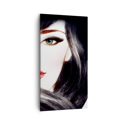 Schilderen op canvas - Saffier look - 55x100 cm