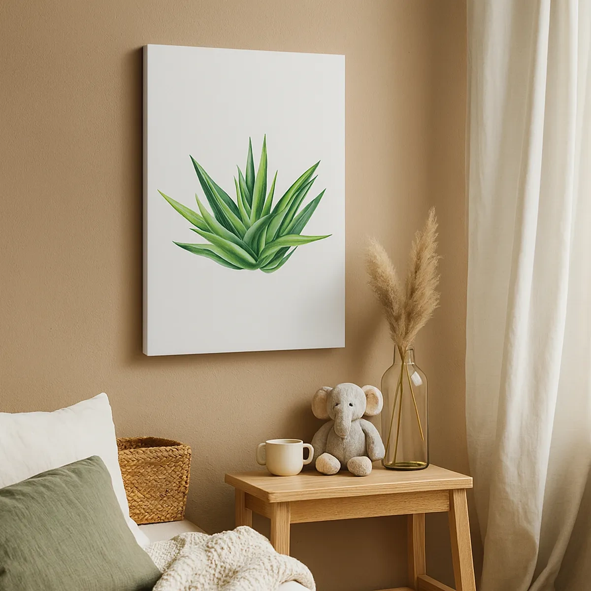 Schilderen op canvas - Groen – kracht – leven - 50x70 cm