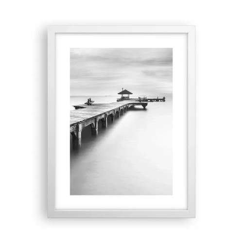 Poster in een witte lijst - In de verte - 30x40 cm