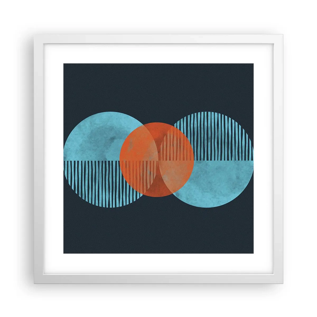 Poster in een witte lijst - Symmetrische compositie - 40x40 cm