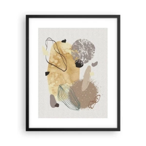 Poster in een zwarte lijst - Toegepaste plumcologie - 40x50 cm