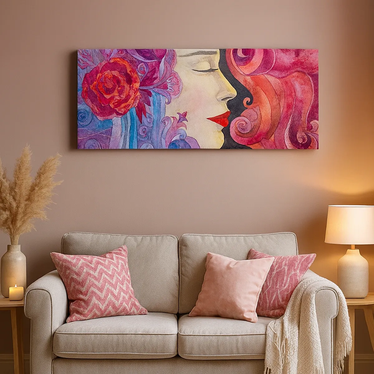 Schilderen op canvas - De Art Nouveau leeft nog - 30x30 cm