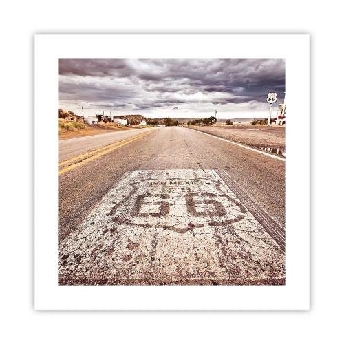 Poster - Mother Road - een Amerikaanse legende - 40x40 cm