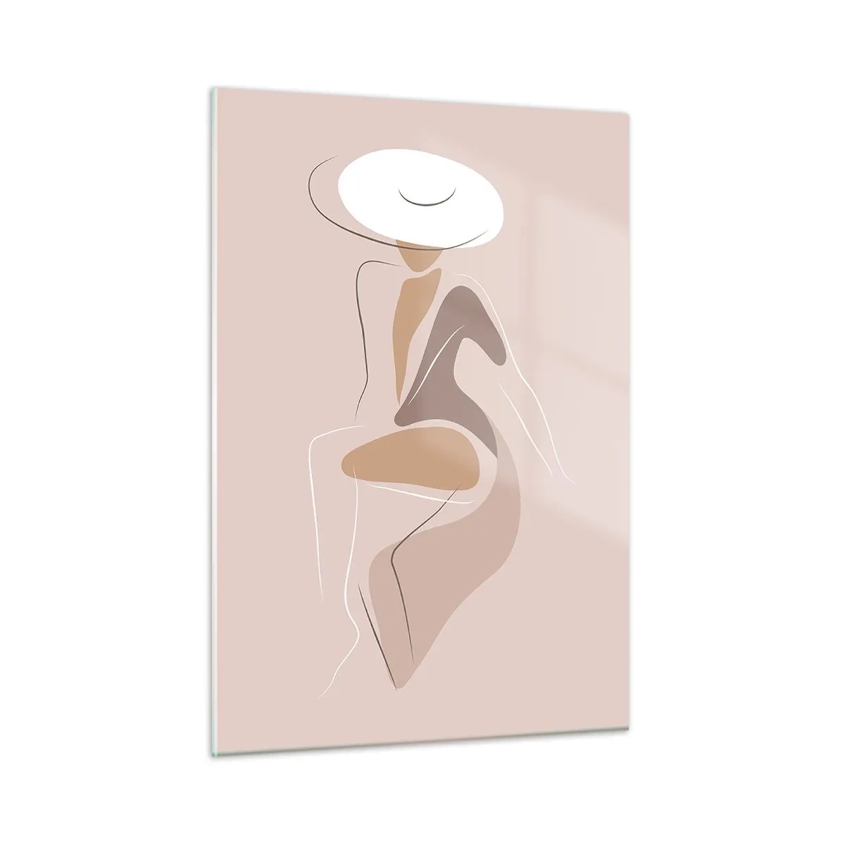 Schilderen op glas - Een dame zijn - 50x70 cm