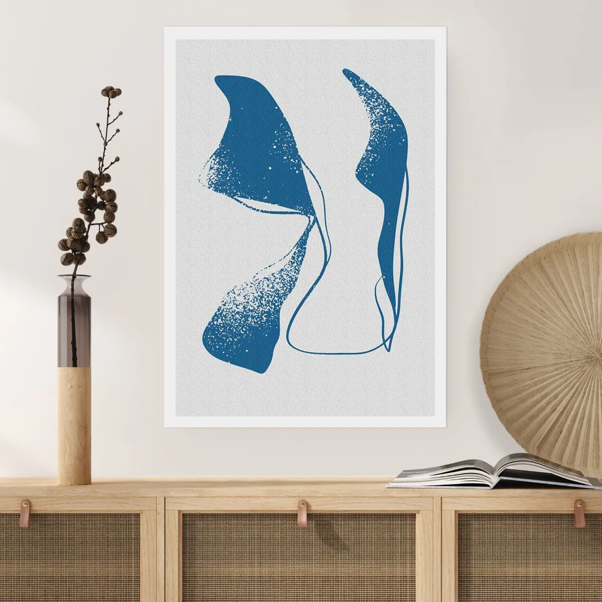 Poster - Gevleugelde abstractie - 70x100 cm