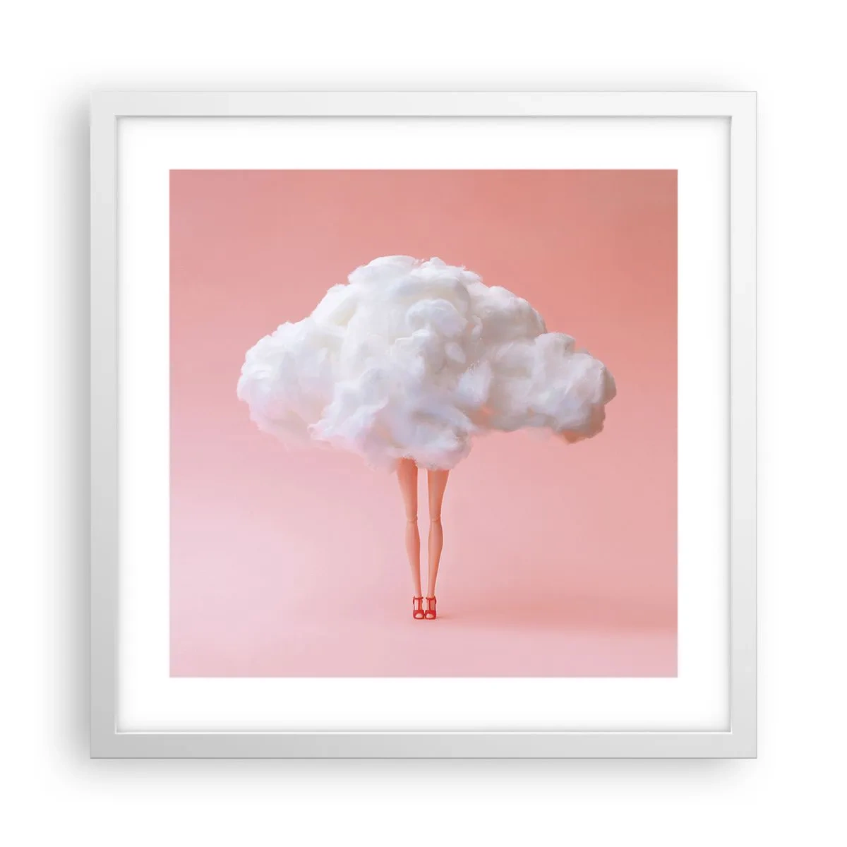 Poster in een witte lijst - Zoete belofte - 40x40 cm