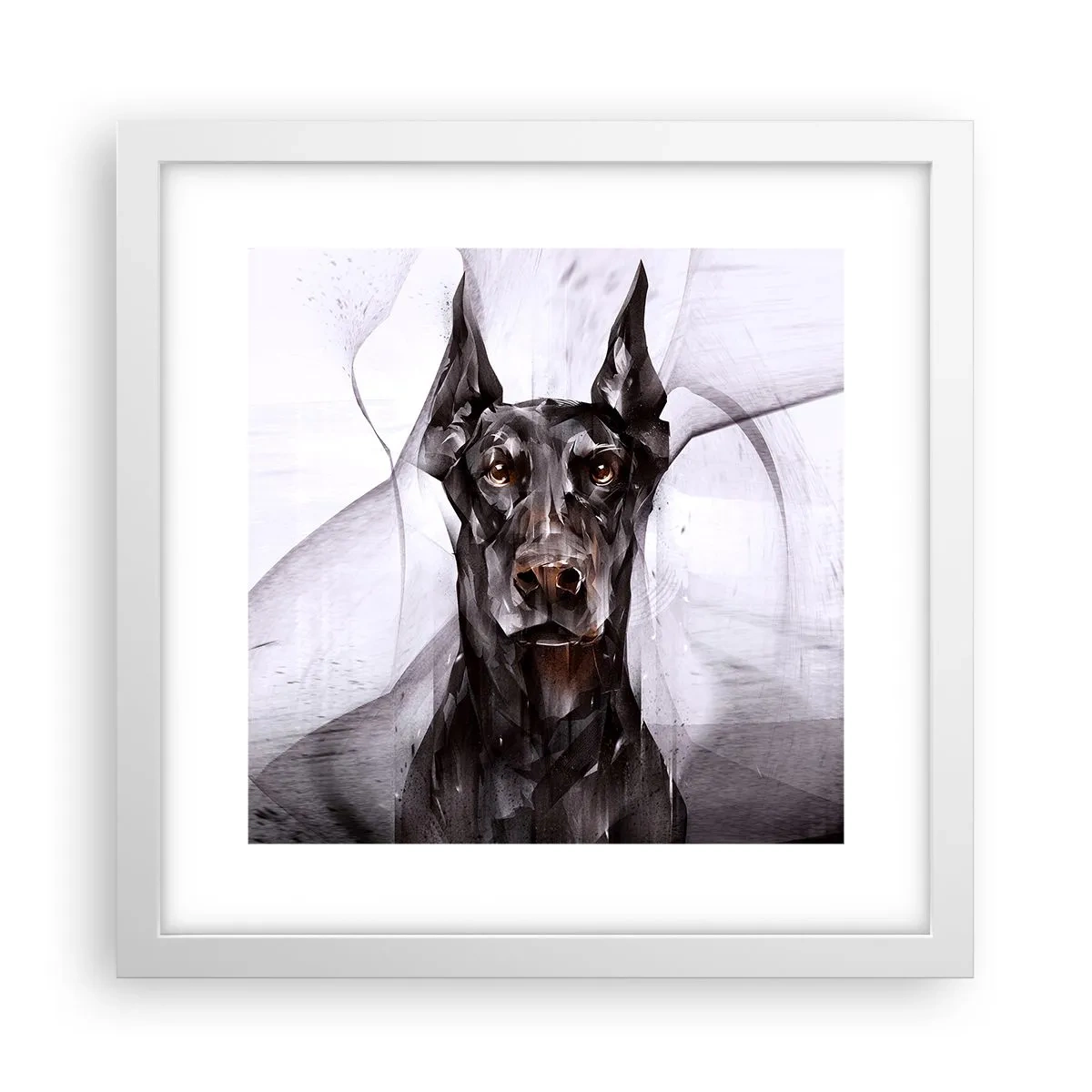 Poster in een witte lijst - Hooggeboren - 30x30 cm