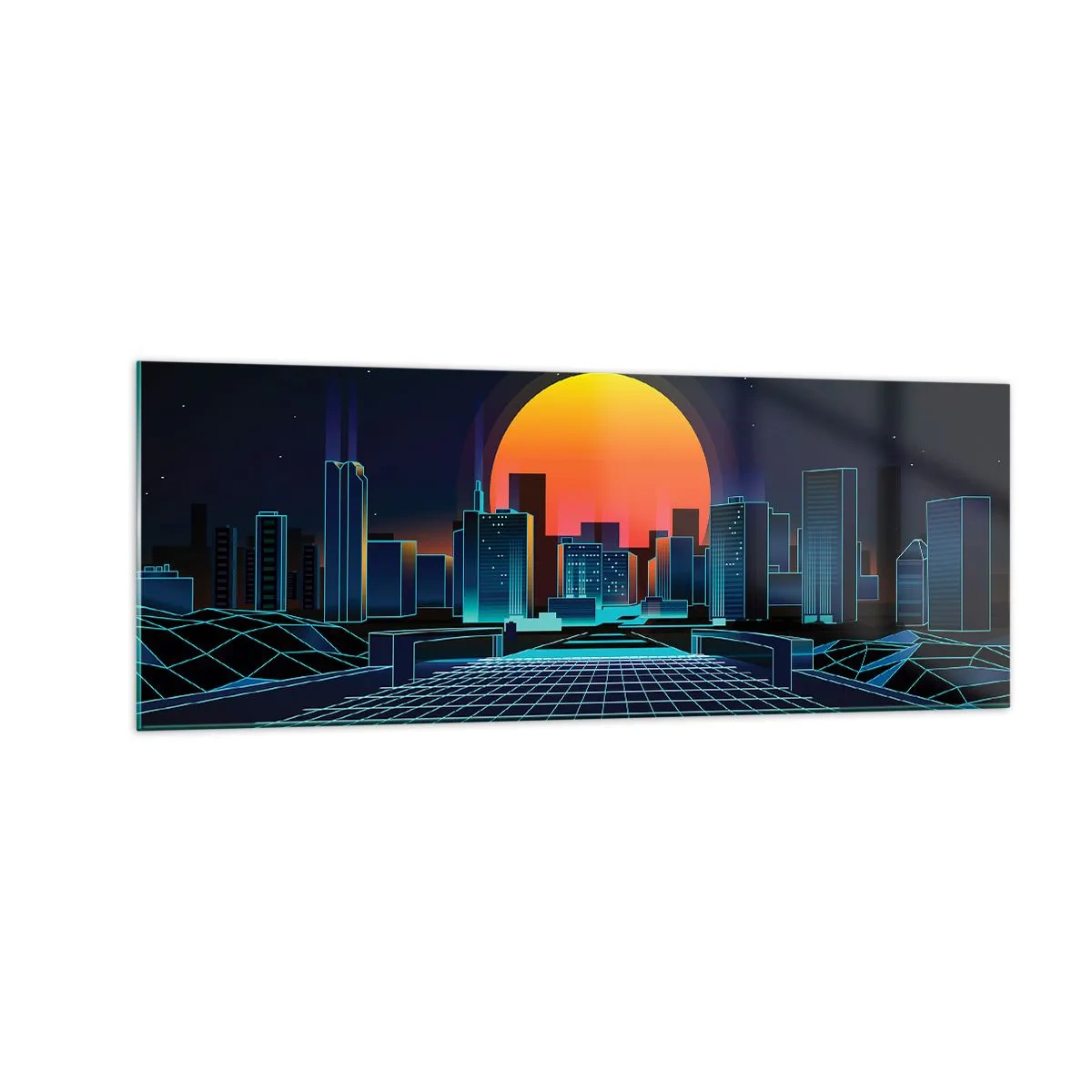 Schilderen op glas - Wil je nog steeds naar het echte? - 140x50 cm