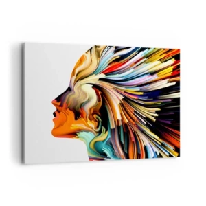 Schilderen op canvas - Een explosie van verbeelding - 120x80 cm