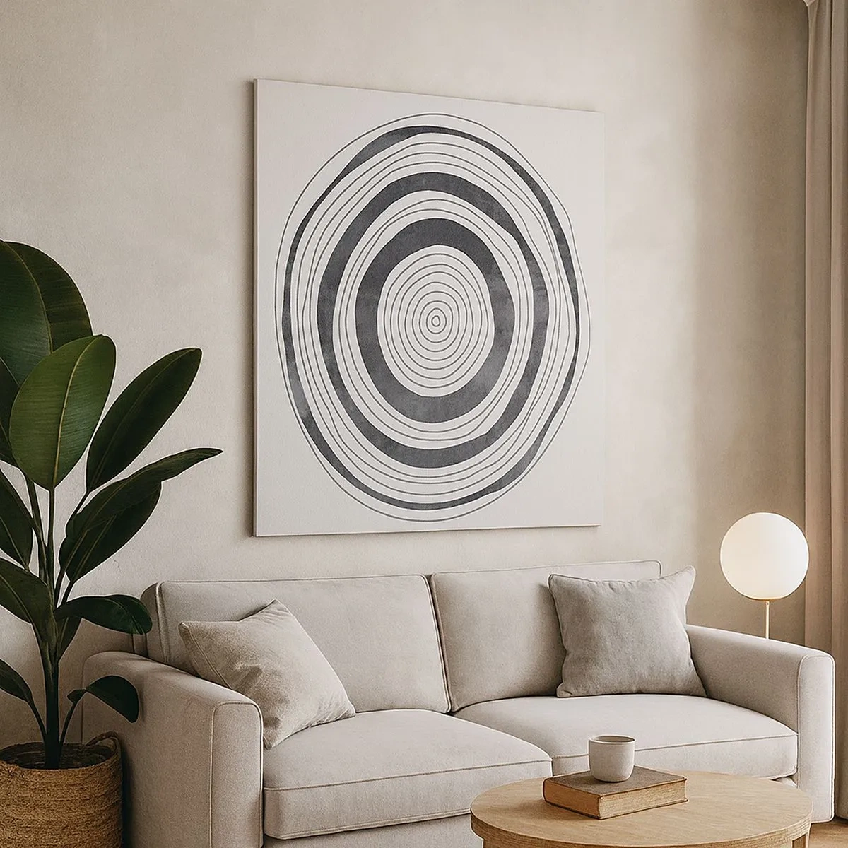 Schilderen op canvas - Wat belangrijk is, is wat er tussenin zit - 30x30 cm