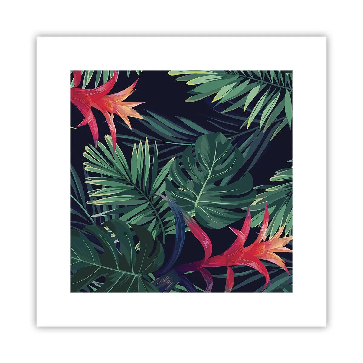 Poster - Ontsteken in het groen - 30x30 cm