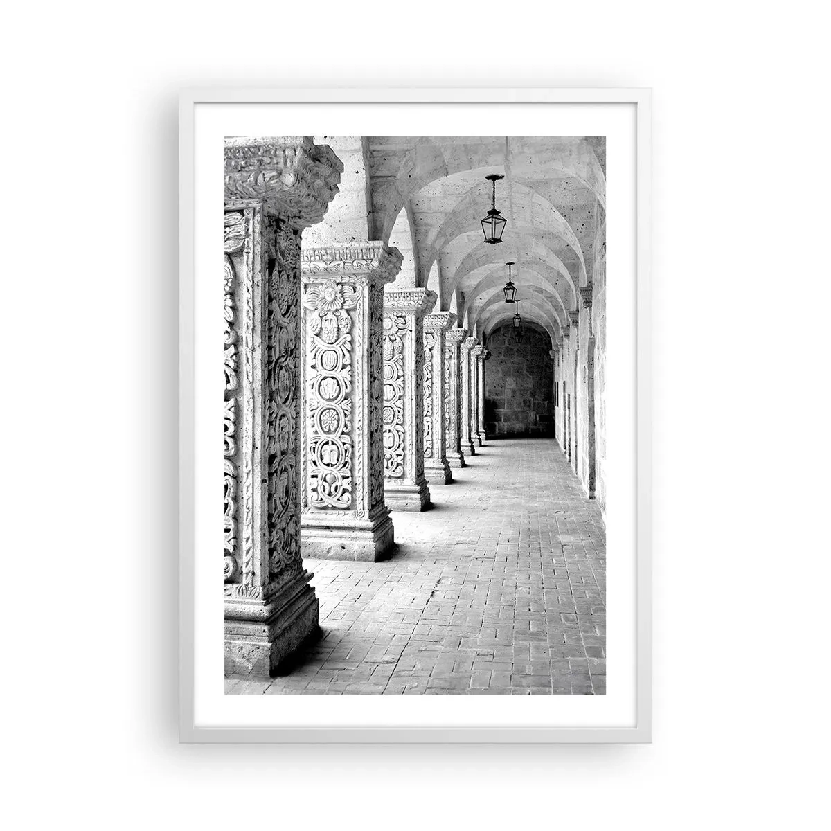 Poster in een witte lijst - En waar naar toe….? - 50x70 cm