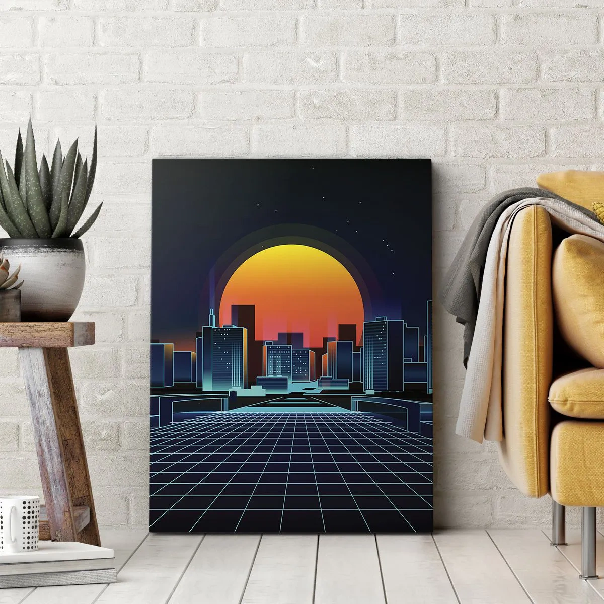 Schilderen op canvas - Wil je nog steeds naar het echte? - 50x70 cm