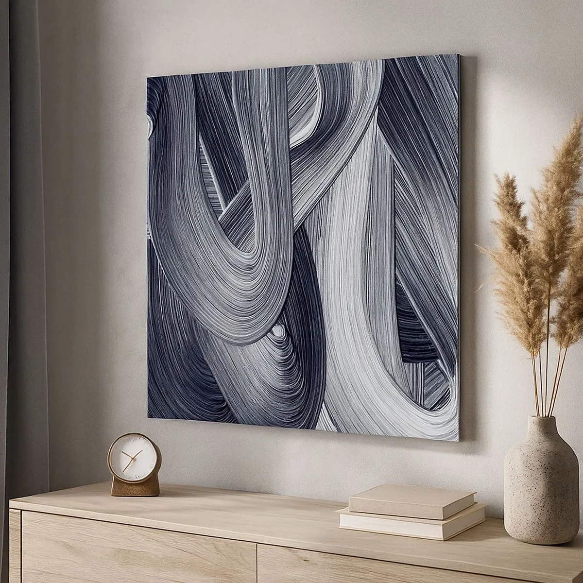 Schilderen op canvas - De vloeibaarheid van de werkelijkheid - 30x30 cm