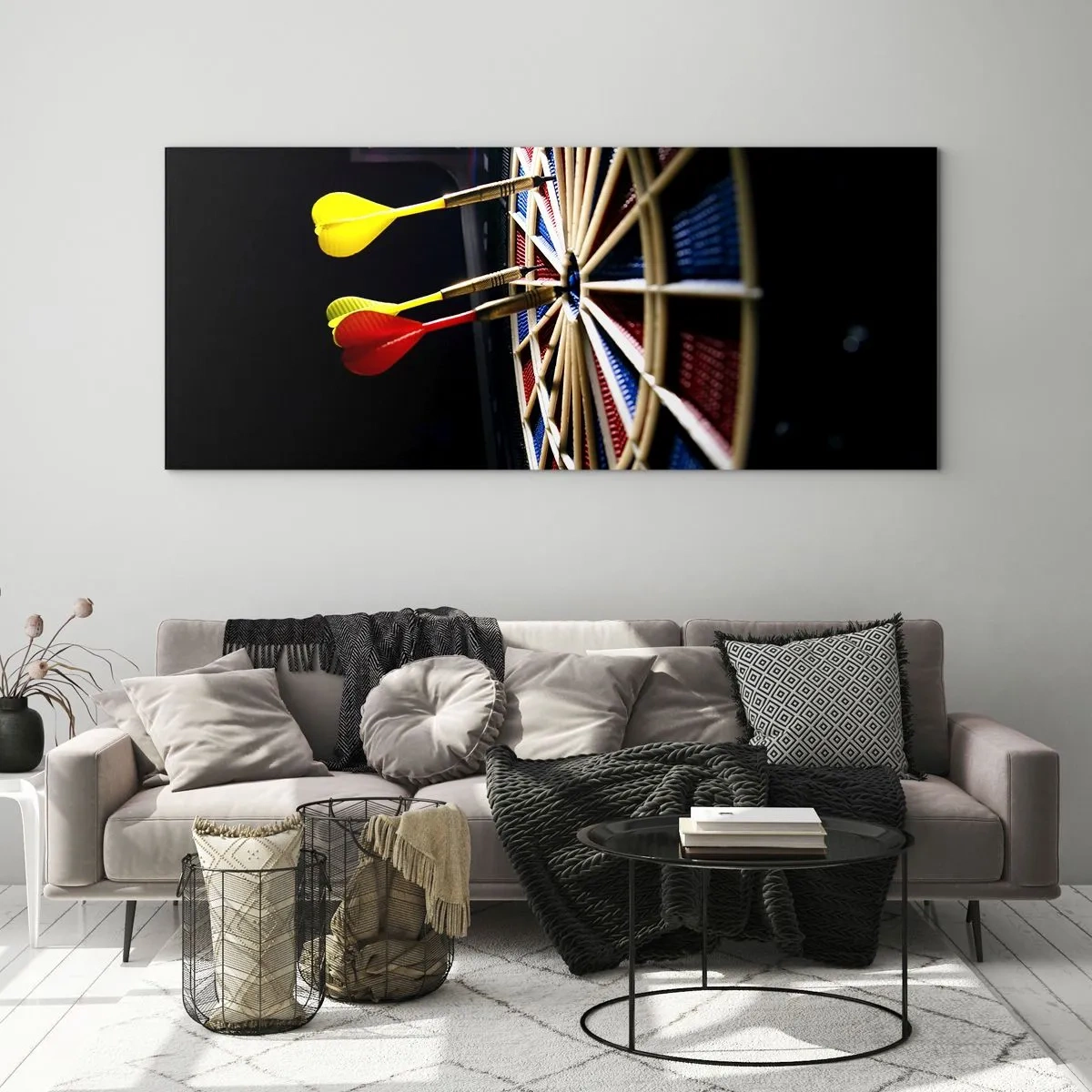 Schilderen op glas - De spikerop de kop - 90x30 cm