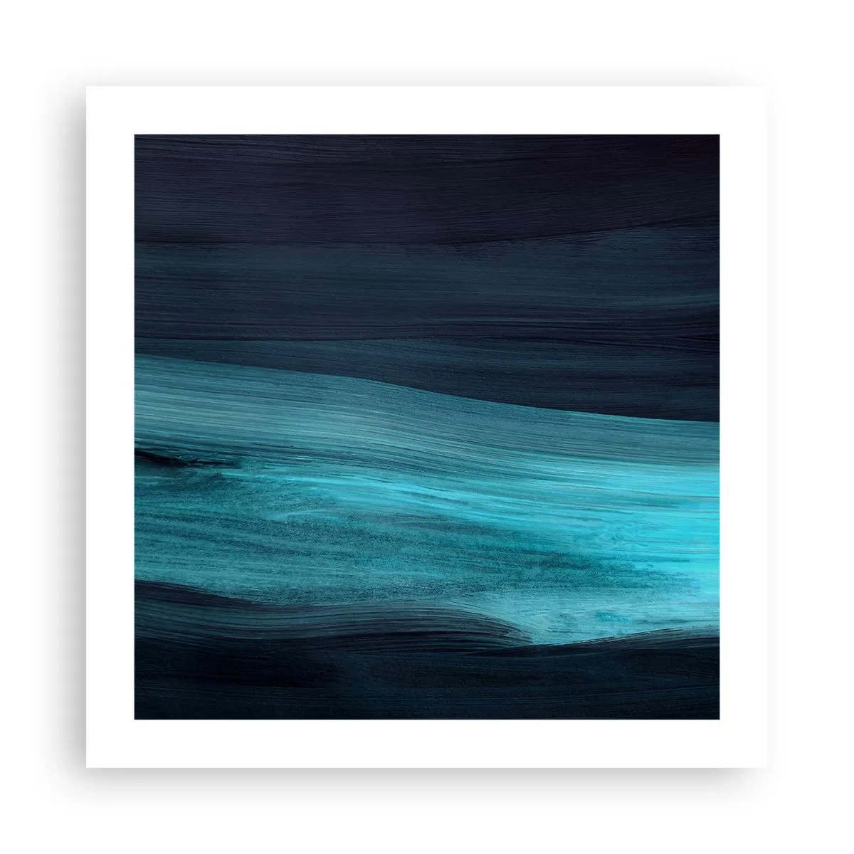 Poster - Ga met de stroom mee - 50x50 cm