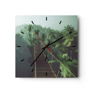Wandklok - Klok - Over de branding van groen - 30x30 cm