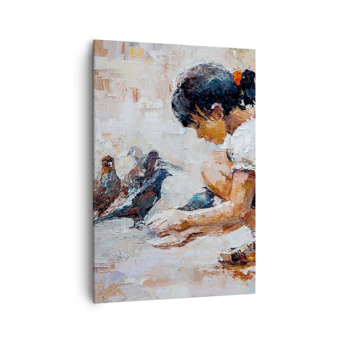 Schilderen op canvas - De kleintjes en de leukste - 70x100 cm