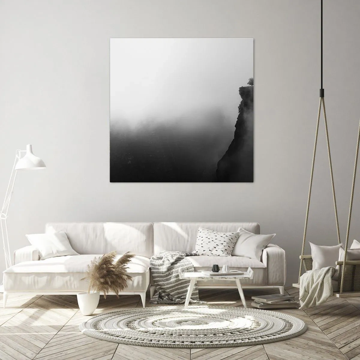 Schilderen op canvas - Aan de rand van de wereld - 60x60 cm