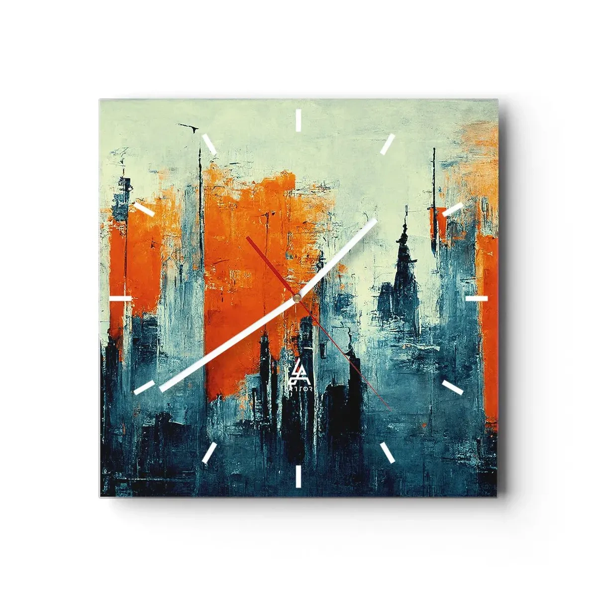 Wandklok - Klok - Modern landschap - 30x30 cm