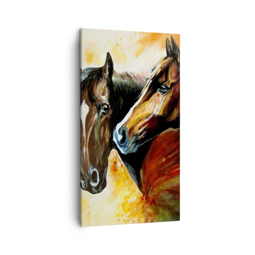 Schilderen op canvas - Twee keer zo sierlijk - 45x80 cm