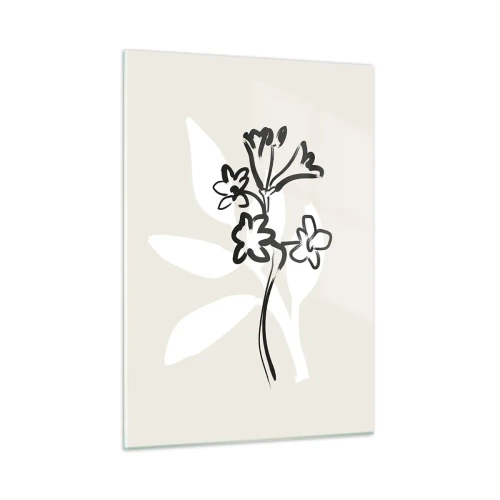 Schilderen op glas - Schets voor het herbarium - 50x70 cm