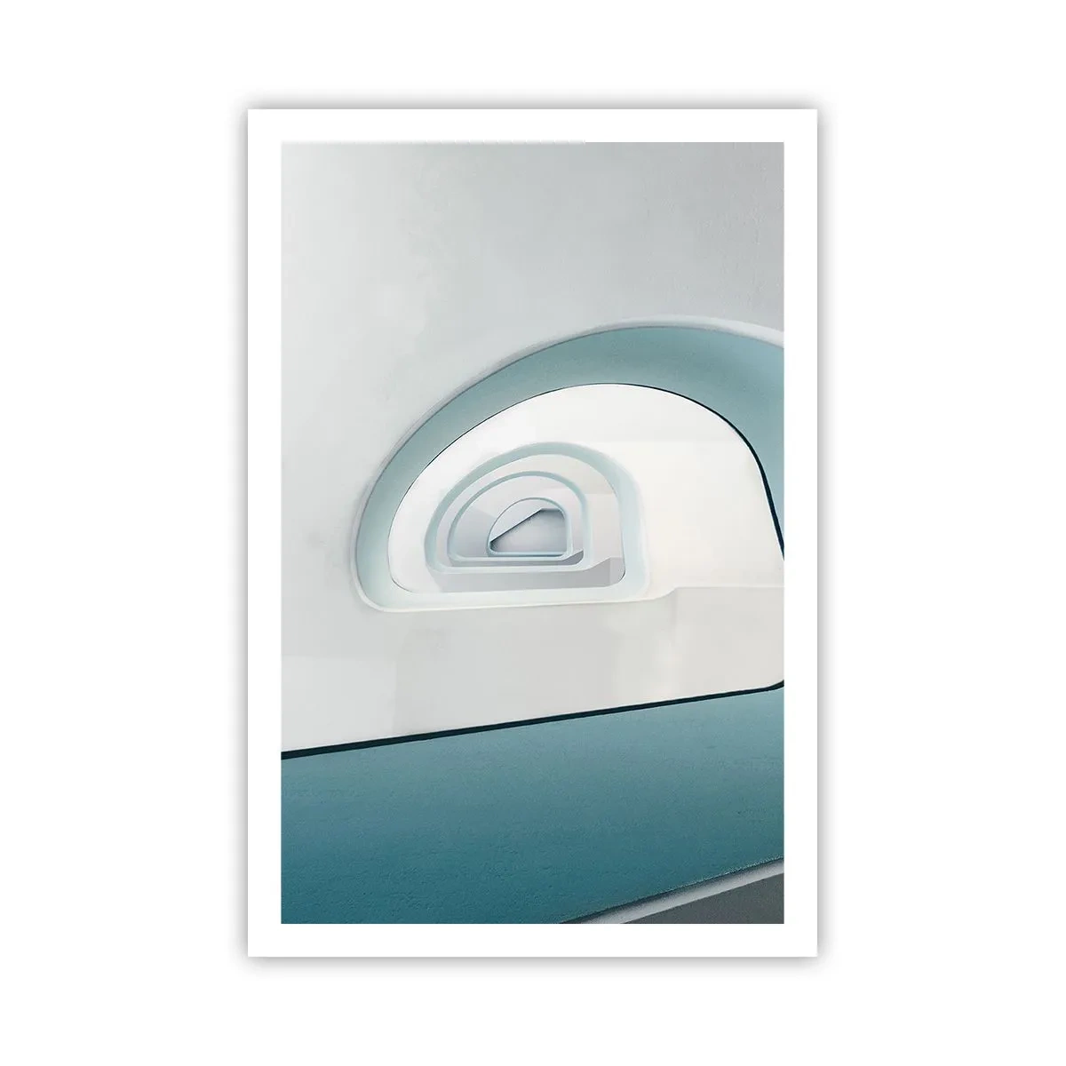 Poster - Naar de bodem van de blauwe - 61x91 cm