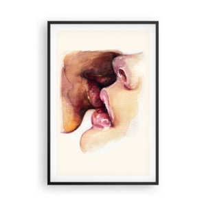 Poster in een zwarte lijst - Zoals dag en nacht, aarde en lucht - 61x91 cm