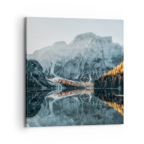 Schilderen op canvas - Spiegel landschap - 70x70 cm