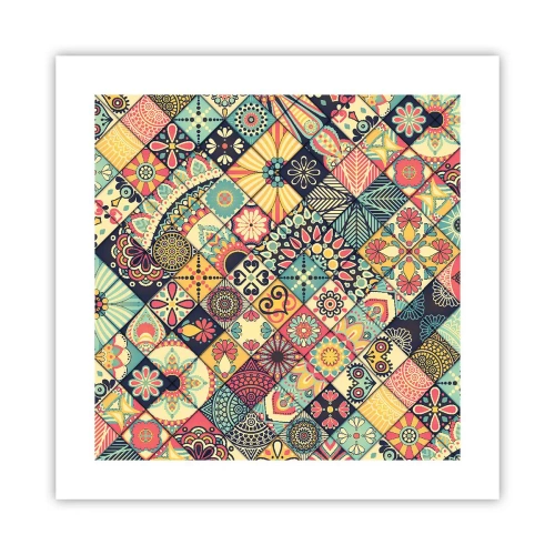 Poster - Marokkaanse sfeer - 40x40 cm