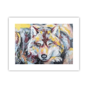 Poster - Gemoedsrust onder dierbaren - 40x30 cm