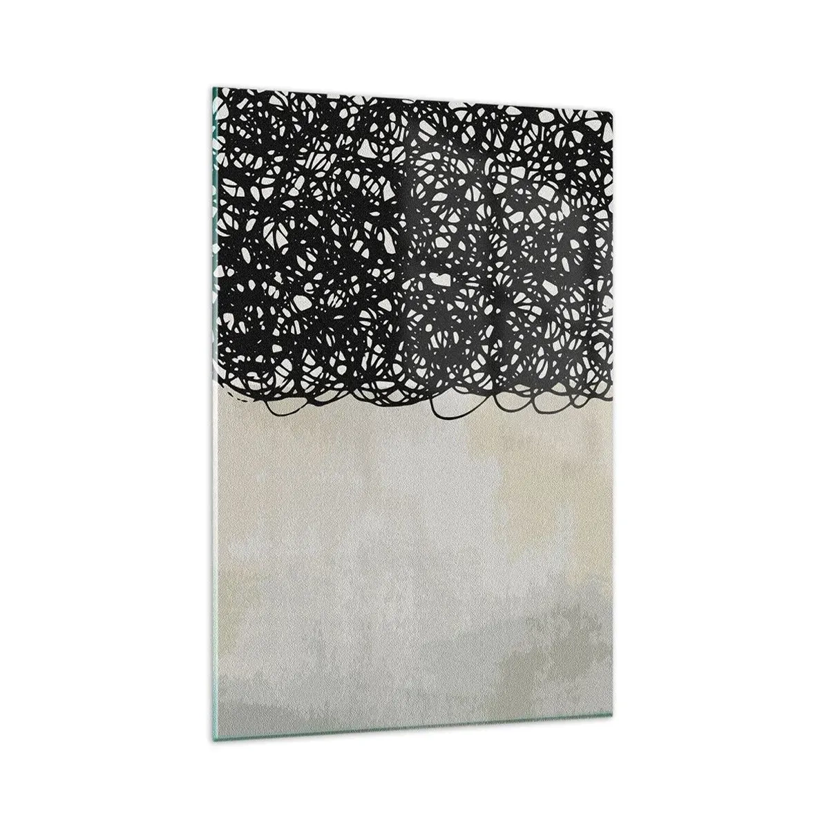 Schilderen op glas - Turbulente abstractie - 80x120 cm