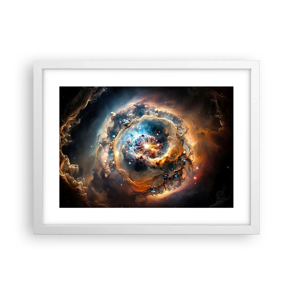 Poster in een witte lijst - Begin - 40x30 cm