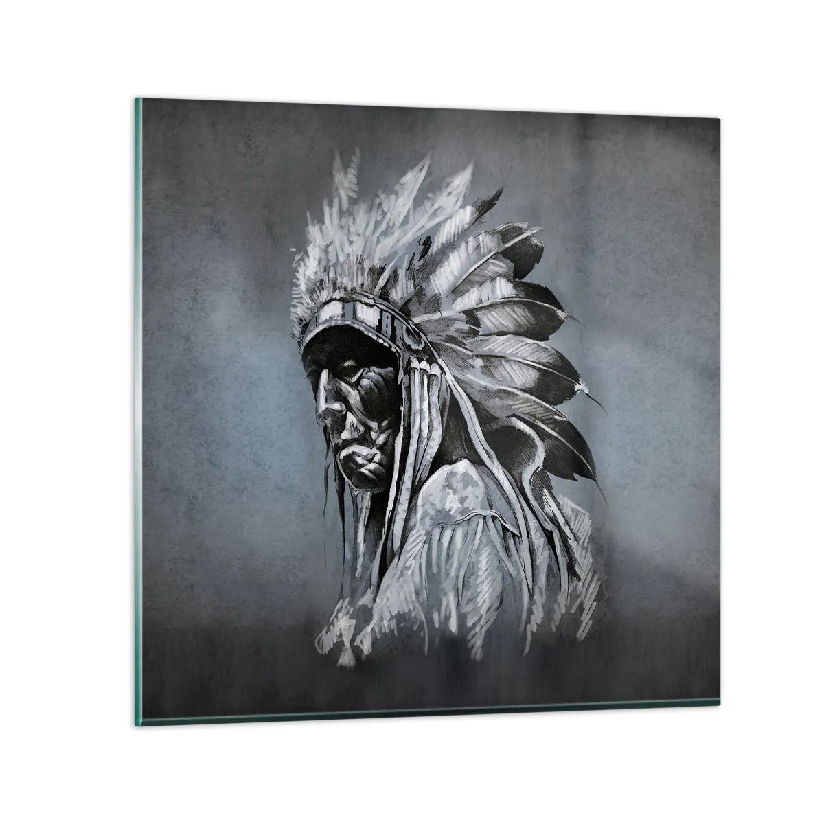 Schilderen op glas - Keer terug naar de wortels - 60x60 cm