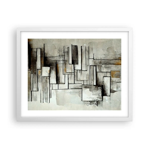 Poster in een witte lijst - De kracht van eenvoud - 50x40 cm